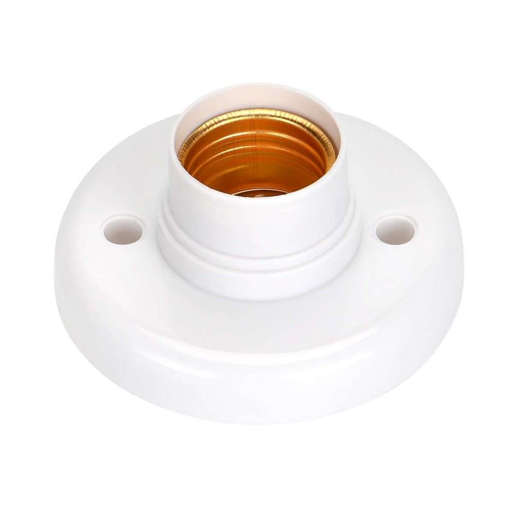 1-20 Pcs E27 Light Bulb Pendant Lamp Fixing Base Holder Screw Cap Socket Round