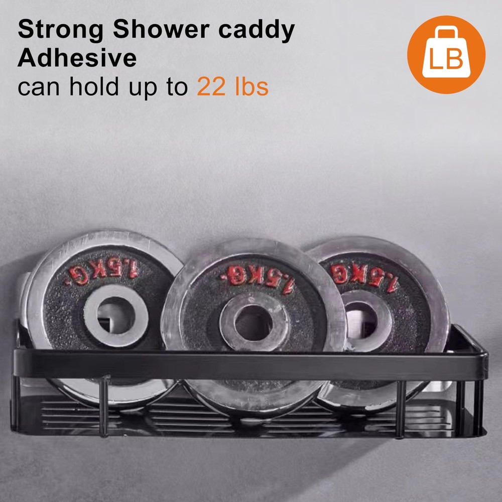 15 Pack Shower Caddy Adhesive Replacement, Strong Shelf A2-1215
