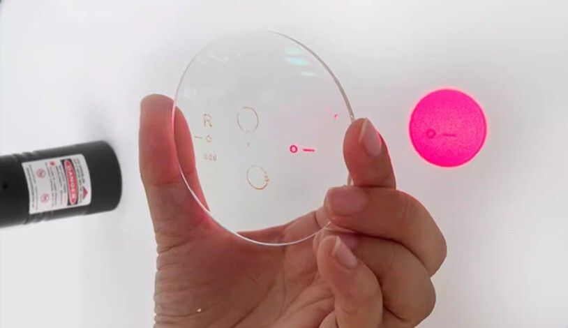 Lens invisible mark recognition pen Type C charging red light durable