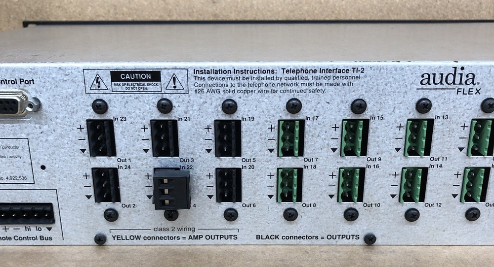 Biamp Systems Audia Flex Model TI-2 Digital Audio Processor Power Tested