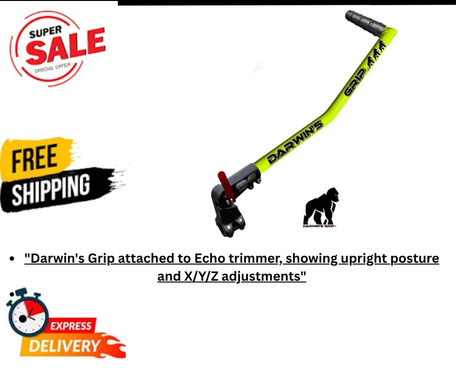 The Darwin’s Grip Weed Eater Extension Handle Monkey Grip for String Trimmer ...