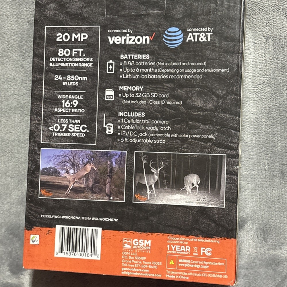 Wildgame Innovations Encounter Cellular Game Camera Automatically Sends