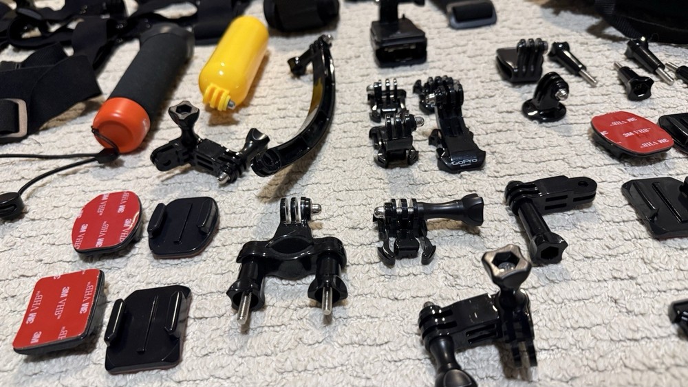 GoPro Accessory Bundle with Mounts, Straps, Floating Handle, Case, Tripod
