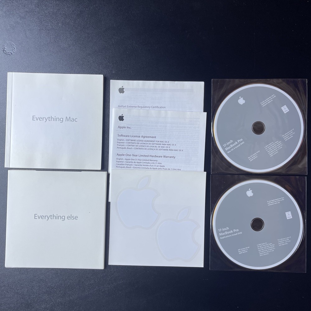 Apple iMac Mac OS X 10.5.6 and Application Install DVD Everything Mac + Else