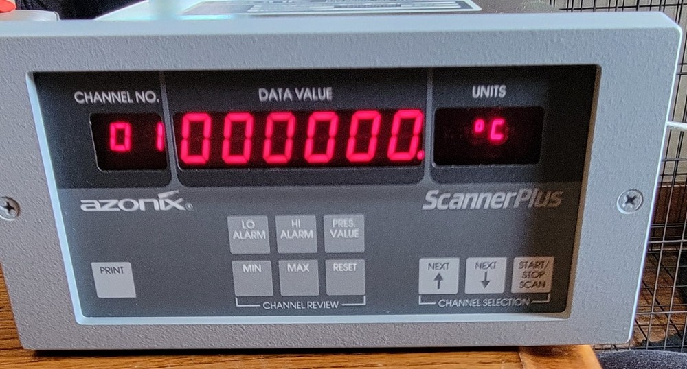 Azonix ScannerPlus Digital Multi-Channel Temperature Scanner SCAN-P-X-CI (ST02)