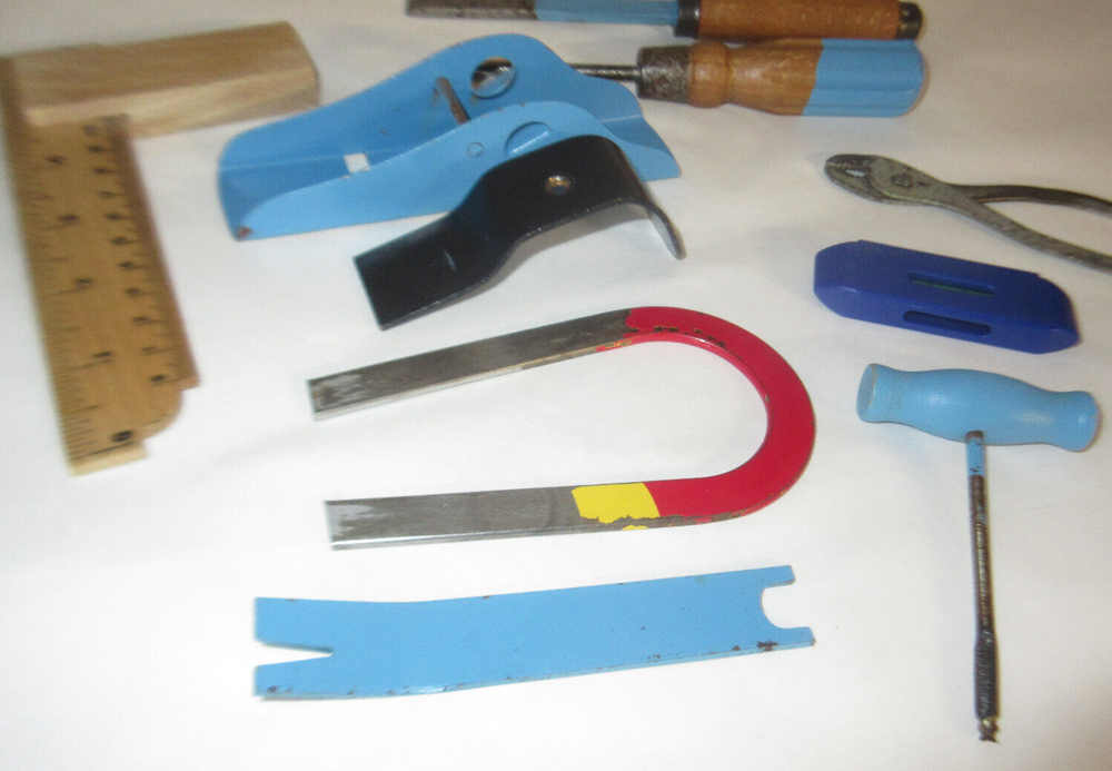 Vintage Children's Tool Box Metal Tools