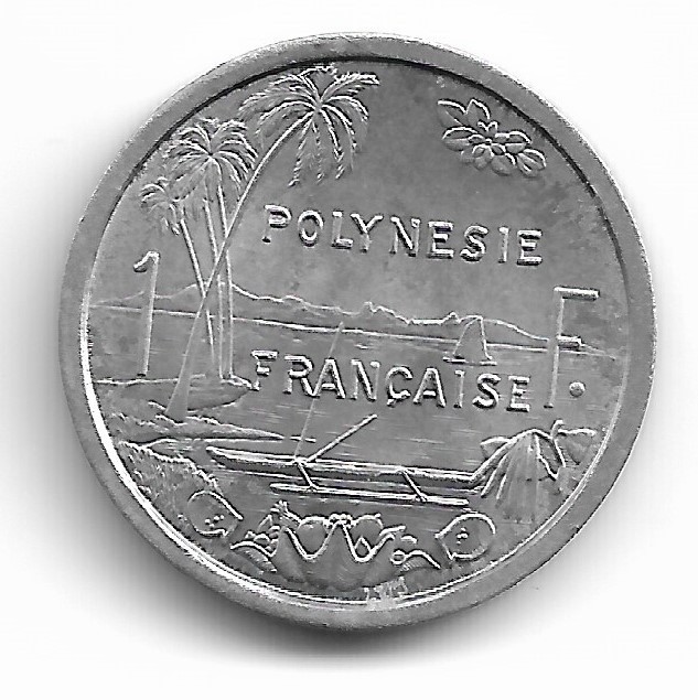 French Polynesia 1 Franc 1975 KM# 11
