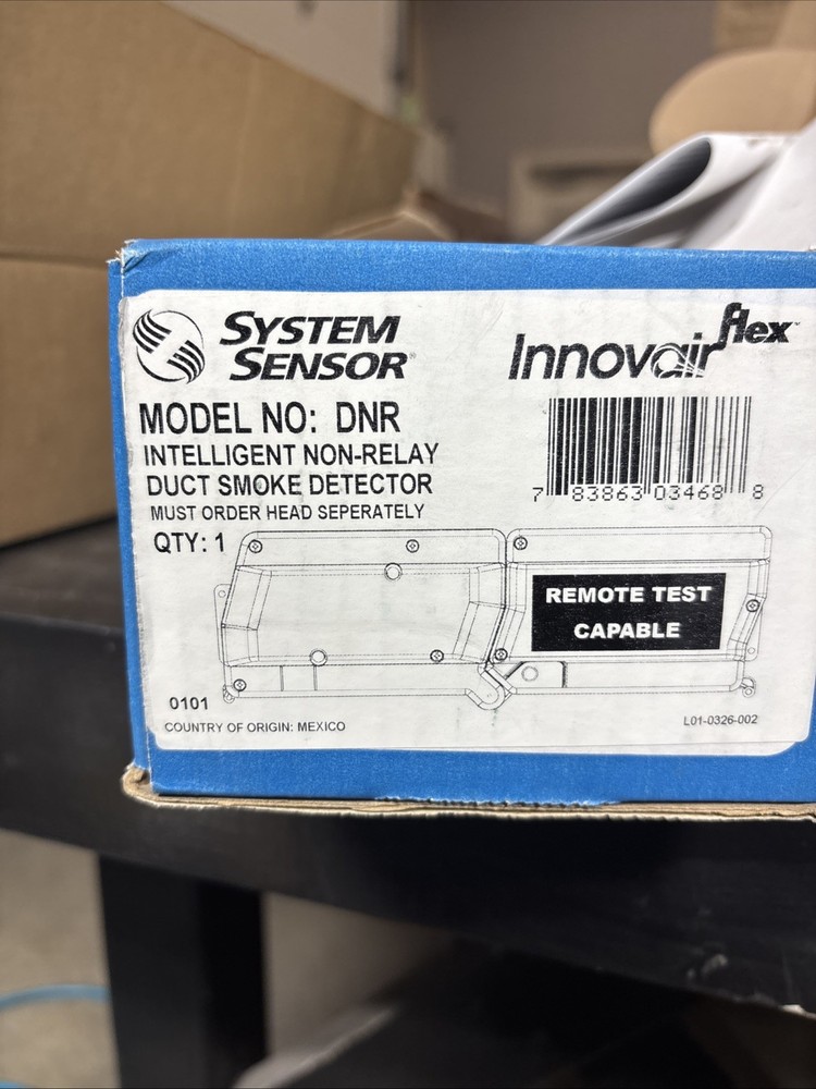 System Sensor DNR Intelligent Non-Relay Duct Smoke Detector Remote Test Capable