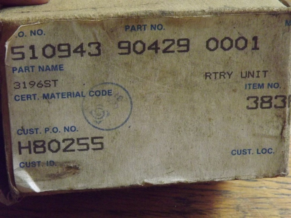 GOULDS PUMPS 90429 0001 SPRING ROTORY UNIT