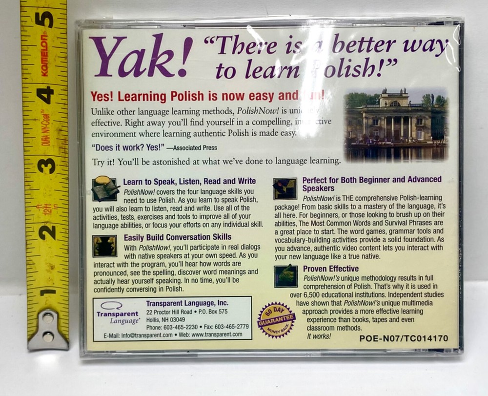 Learn Polish Now! New Sealed Master Program CD-ROM For Windows Macintosh NOS