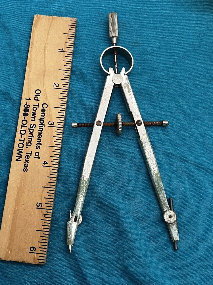 Vintage Drafting Tools DIETZGEN Opisometer, Tower Germany Compass, 1927 Compass
