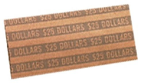 Small Dollar Flat Coin Wrappers, 40 pack