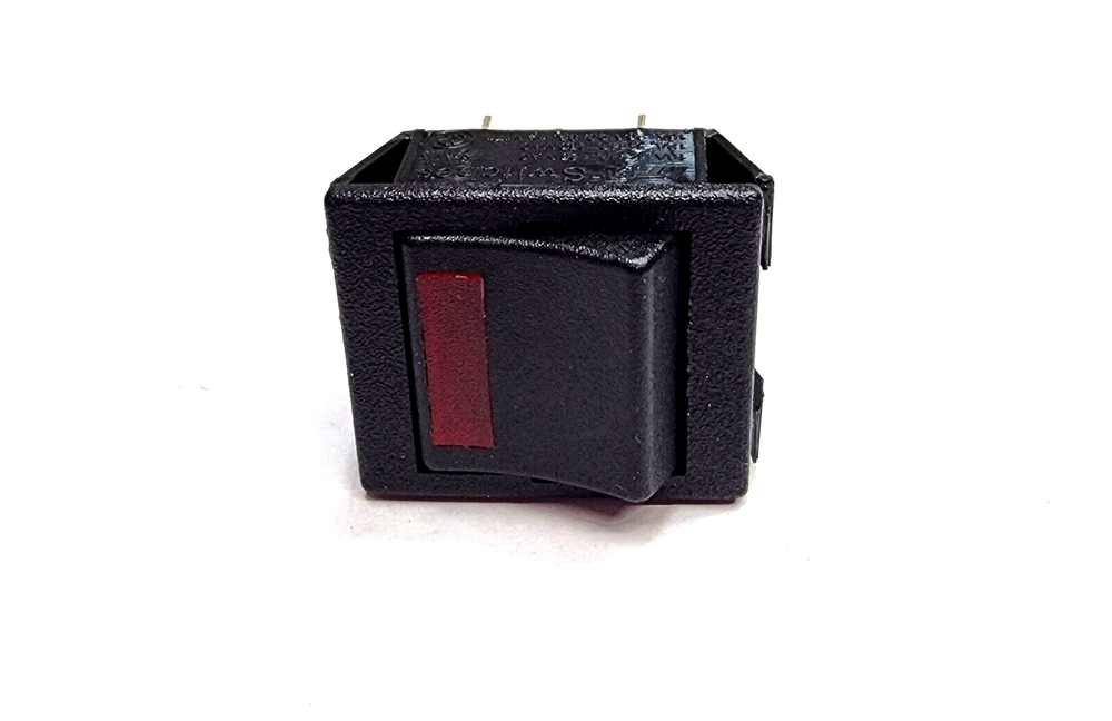(2-PACK) ITW BLACK ON/OFF ROCKER SWITCH w/RED INDICATOR LIGHT *A2