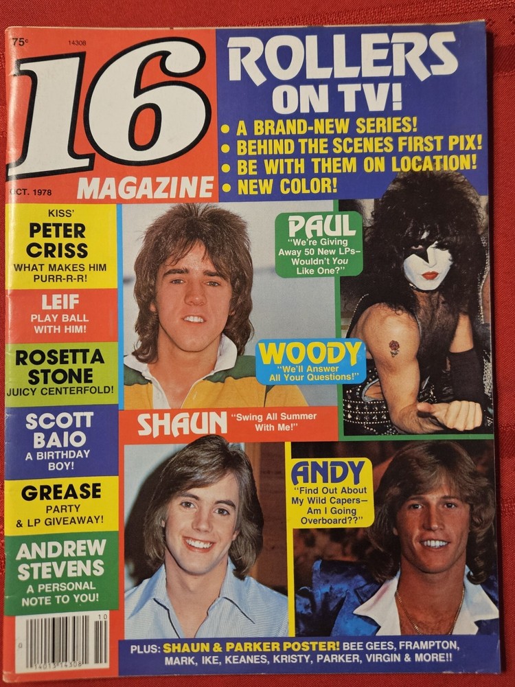 16 Magazine October 1978 KISS Paul Stanley