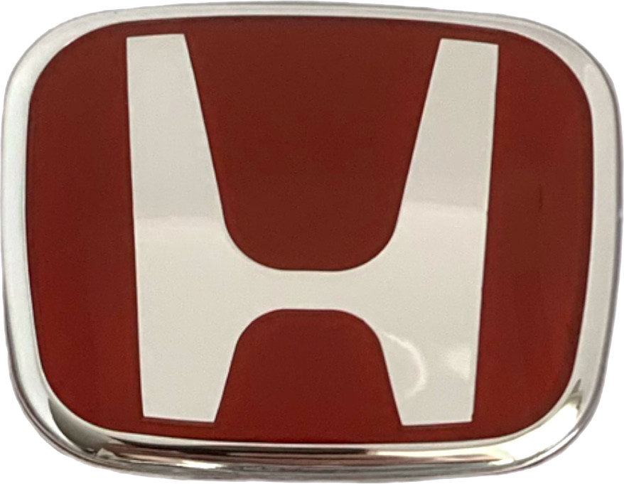 Red Emblem for Horn Button Honda Accord Civic Racing Logo Steering Badge