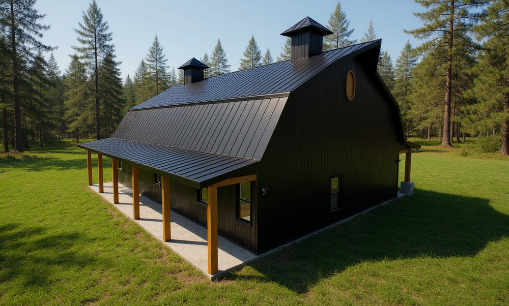 2400 Sqft Modern Barndominium 4bd/2.5ba - Construction Plans - PDF