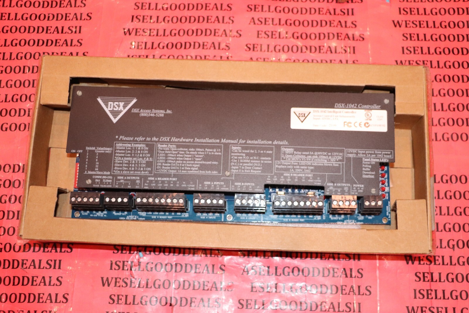 DSX-1042 Access Controller 2 Door/Reader New