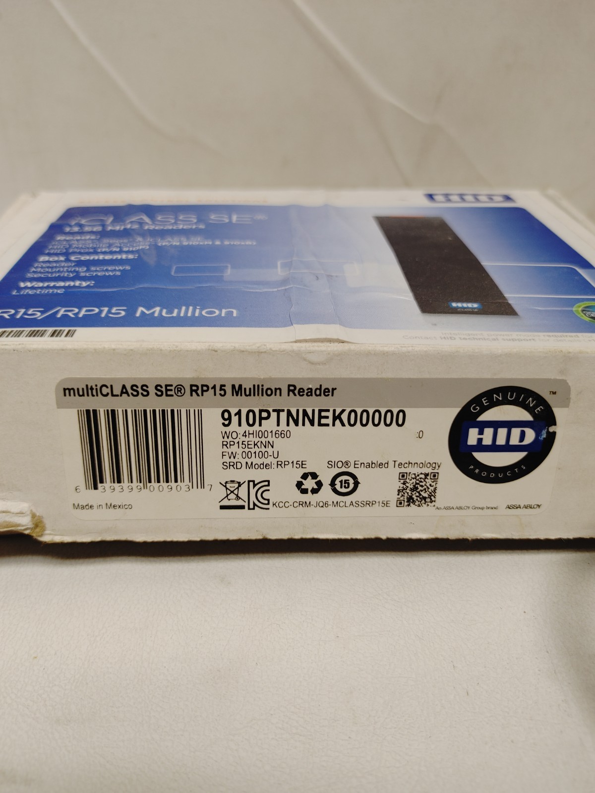 HID SE Class RP15 Mullion Card Reader 910PTNNEK00000, Open Box