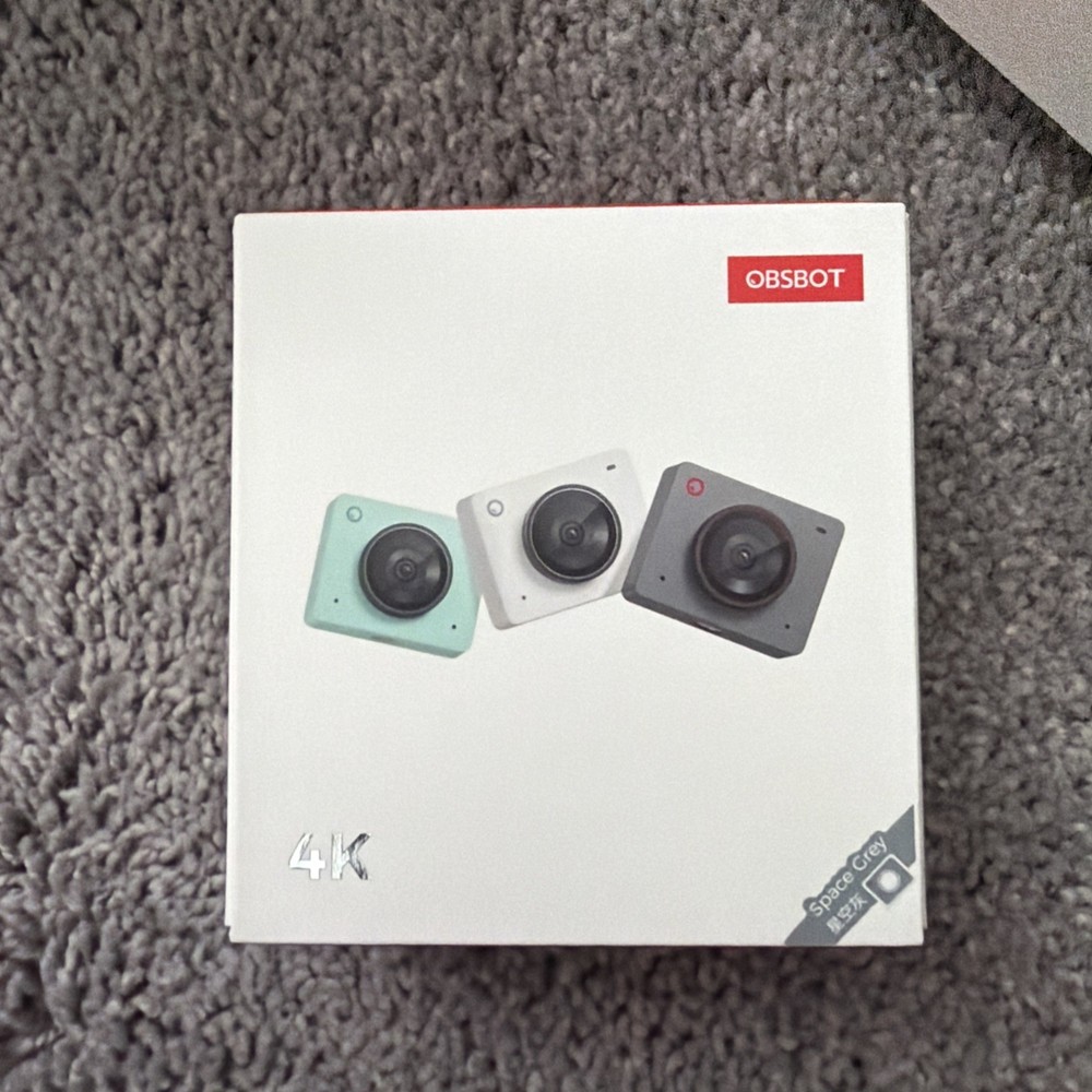 OBSBOT (Meet 2) 4K Webcam for PC with 1/2" Sensor- Space Grey