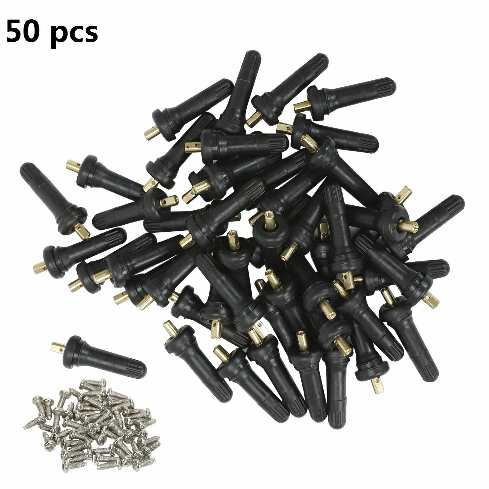 50pcs TPMS Tire Pressure Sensor Valve Stem 17-20008 20008 20018 For Chevy GMC