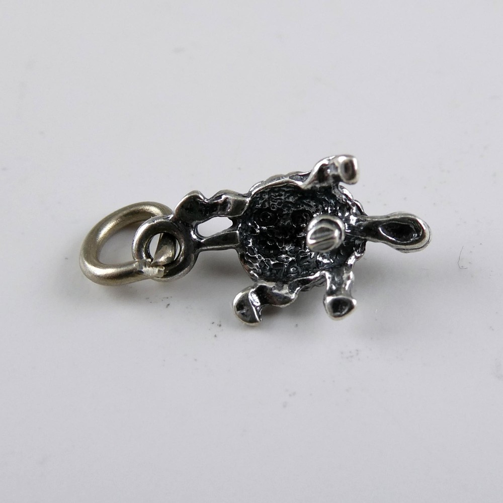 TINY Sterling Silver Turtle Charm SMALL Miniature FINDING Bracelet CRAFT