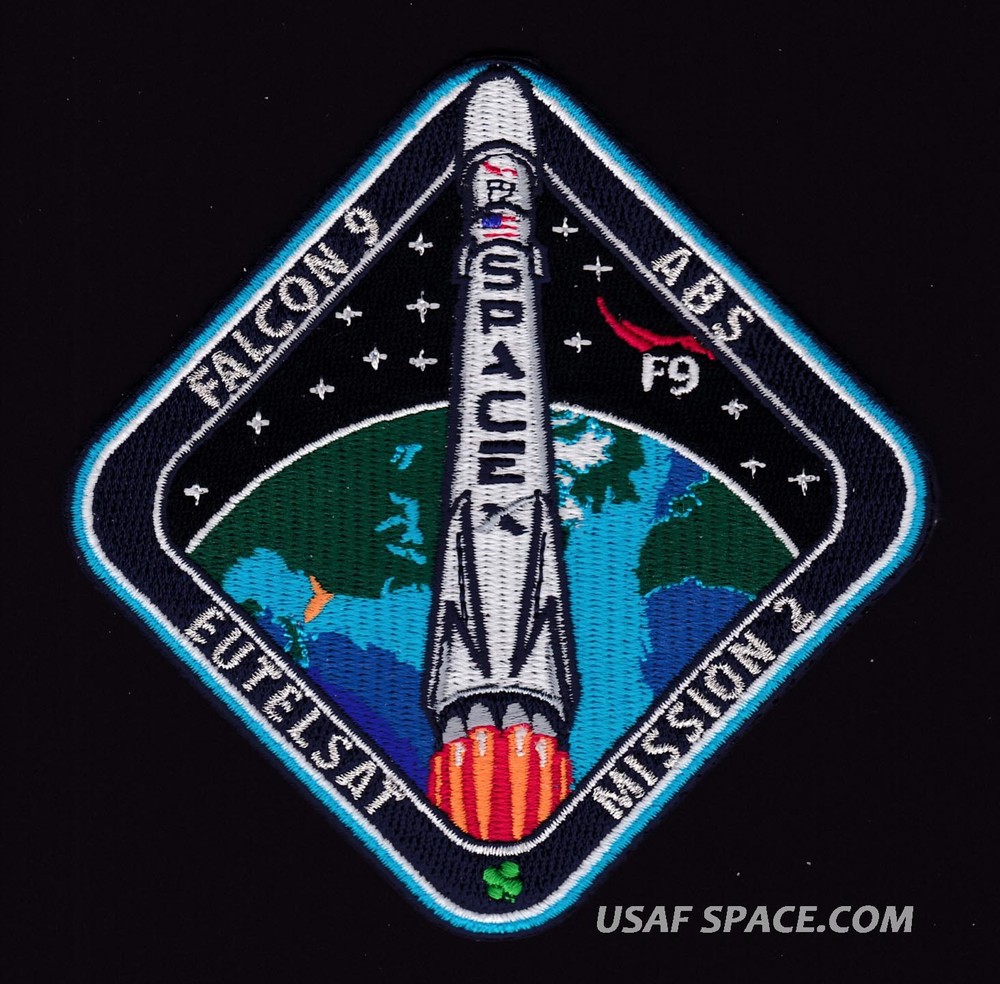 Authentic Eutelsat/ABS - SPACEX - FALCON 9 Launch SATELLITE Mission SPACE PATCH