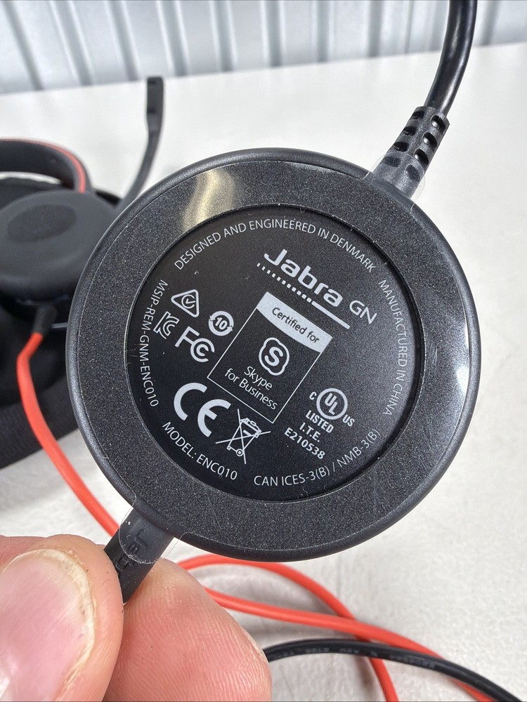 Jabra EVOLVE 40 UC Stereo Wired Headset Black With ENC010 USB-A Controller