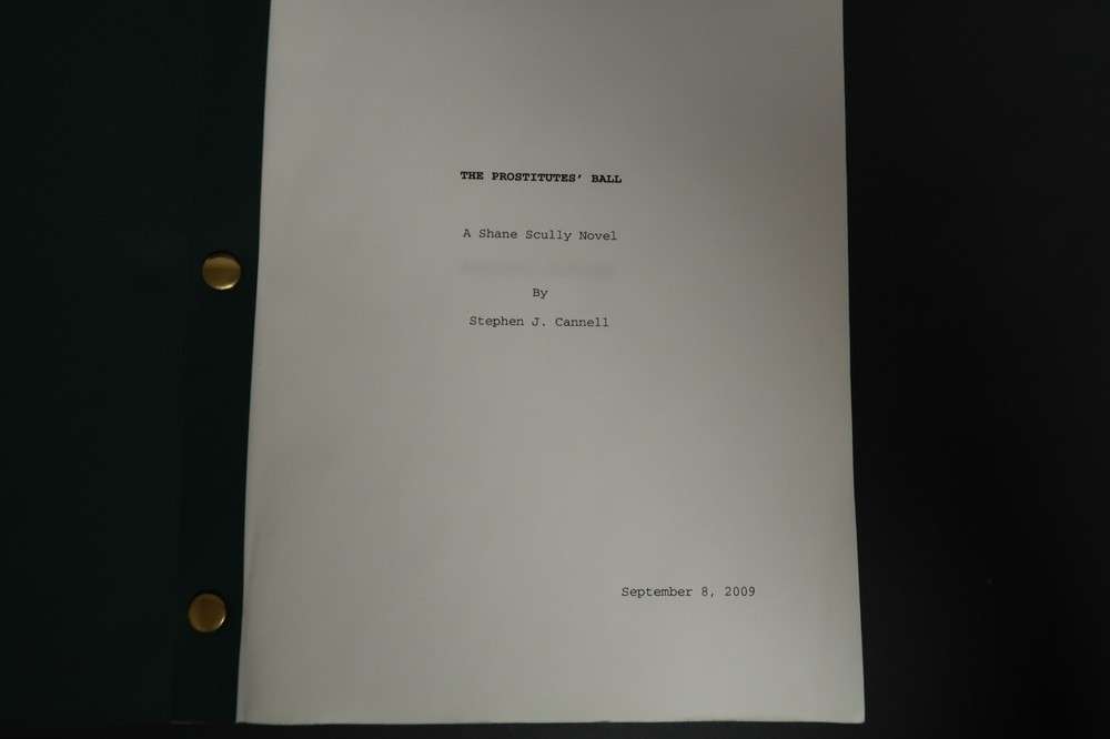 Stephen J. Cannell Original Book Script Studios Collection The Prostitutes' Ball