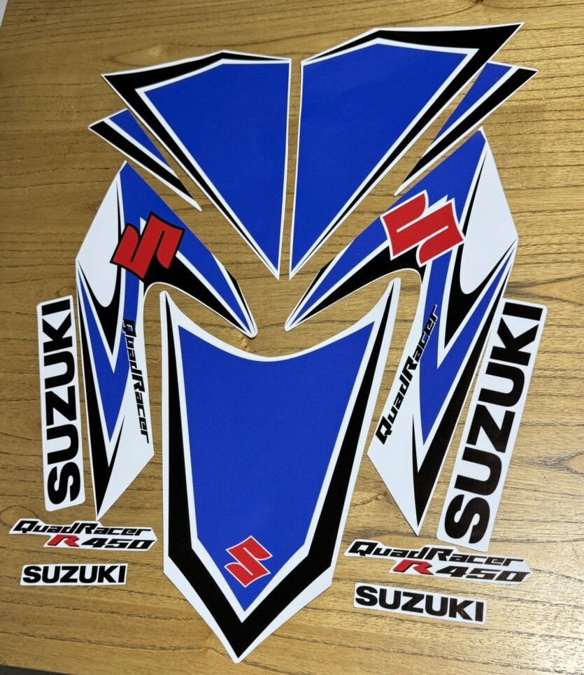 Suzuki LTR450 2006 QuadRacer White Full Graphics Decals