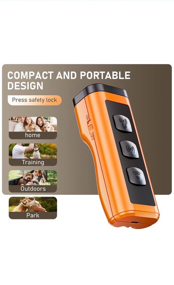 Dog Bark Deterrent Devices Rechargeable AntiBarking Device OPEN BOX