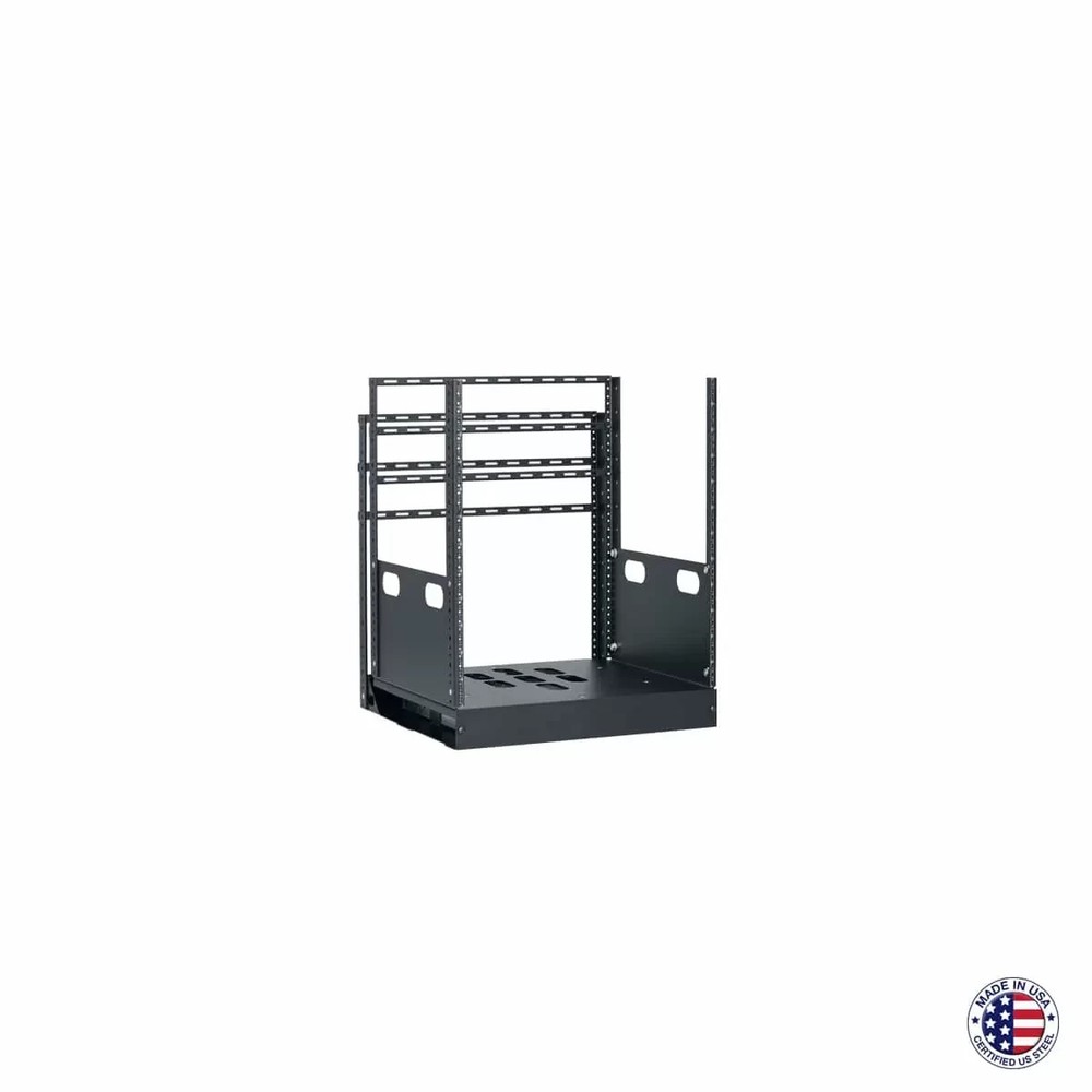 Lowell LPTR2-1219 Pull & Turn AV Equipment Rack System (Slide & Pivot / Rotate)