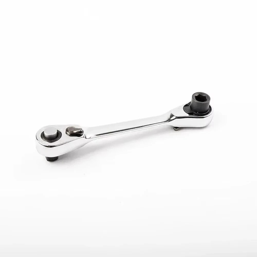 1/4" Mini Double-Ended Quick Socket Ratchet Wrench Rod Screwdriver Bit Tools *