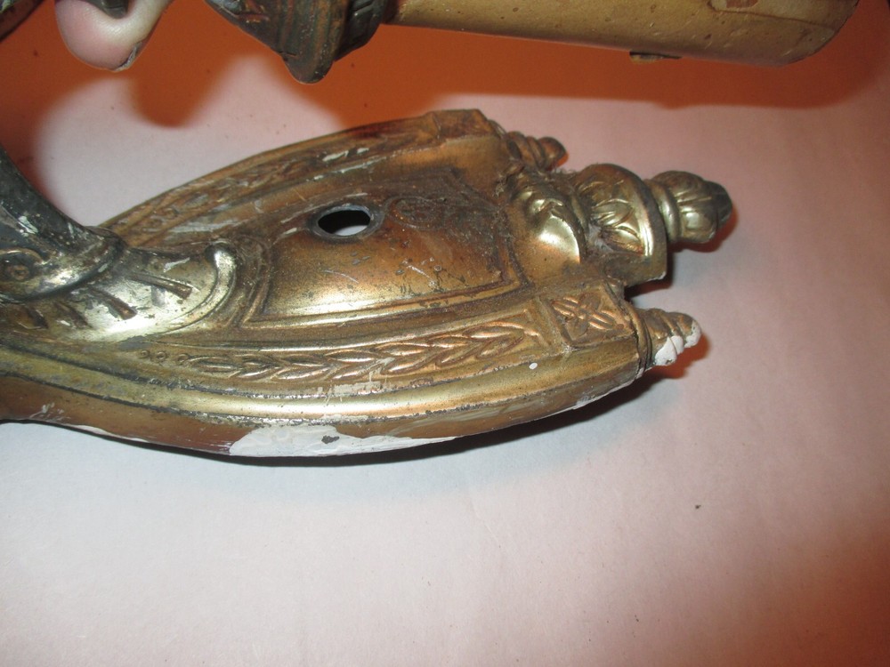 3 HEAVY DIE CAST WALL SCONCES