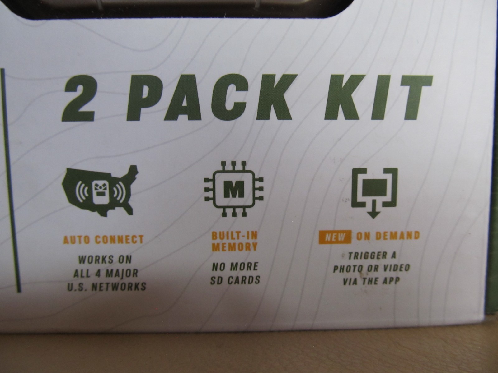 Moultrie Mobile Edge 2 Cellular Trail Camera Beige, NEW IN BOX-2 PACK KIT