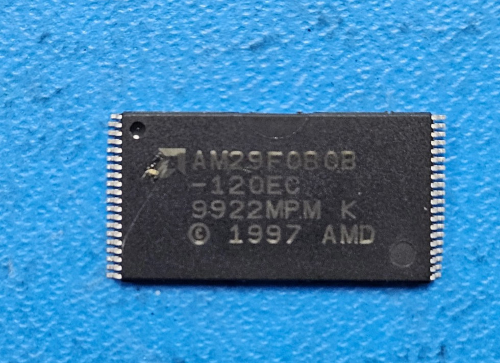 (2PCS) AM29F080B-120EC Flash, 1MX8, 120ns, TSOP40 **Program Stickers**
