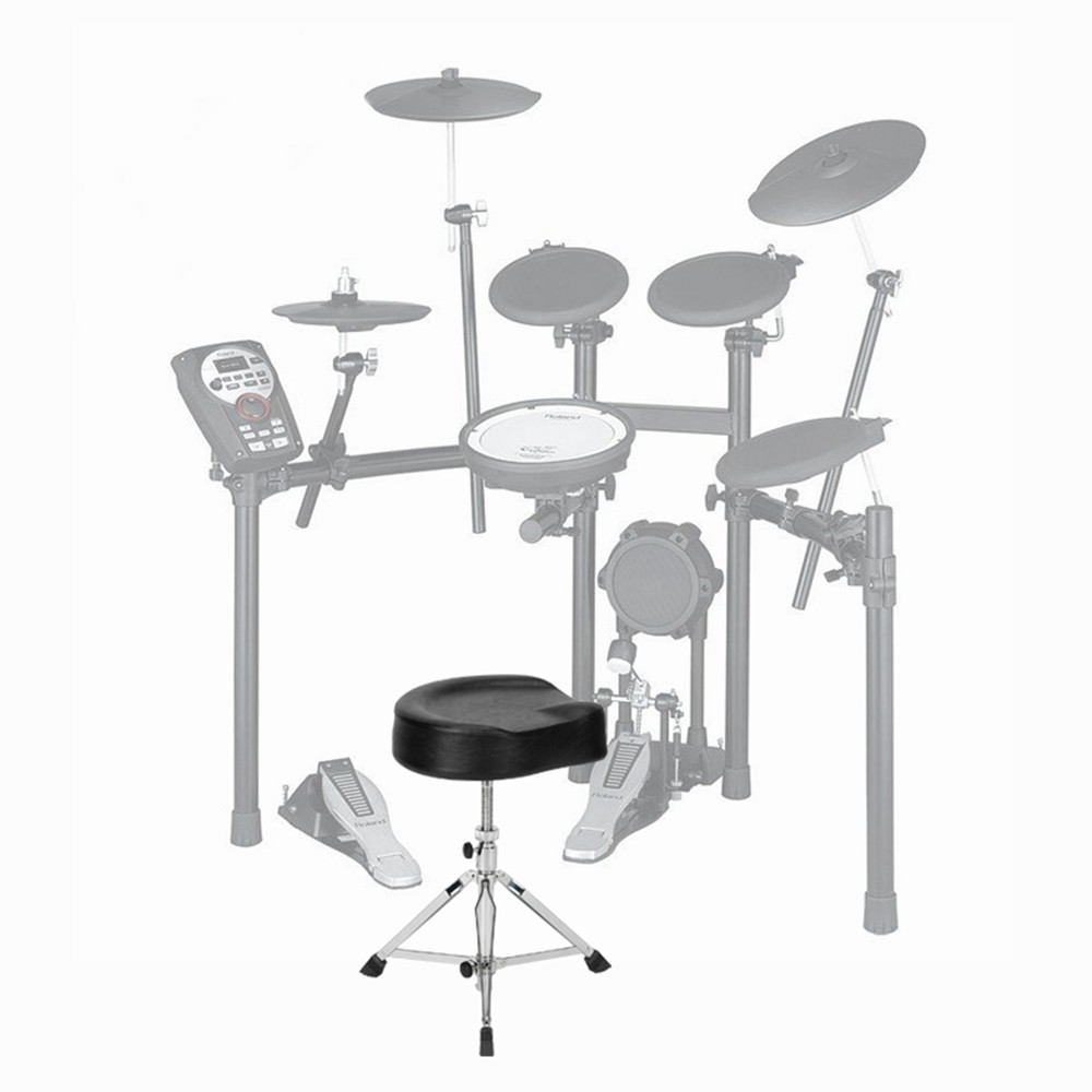 Glarry Drum Throne Saddle Height Adjustable Thick Padded Seat Drum Stool Chair