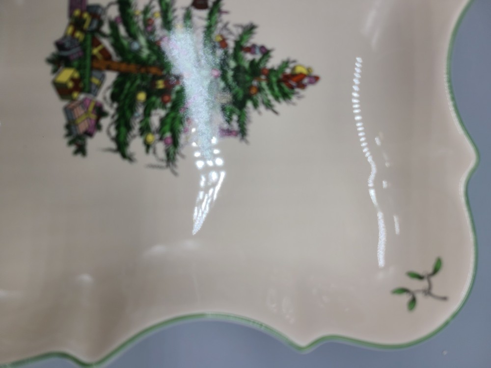 Spode England CHRISTMAS TREE 7" Devonia Serving Tray Square