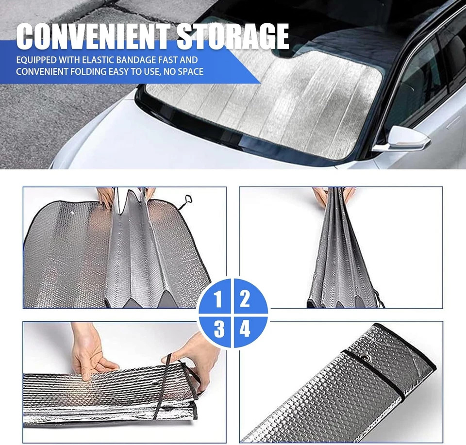 Foldable Car Windshield Front Window Sun Shade Cover Visor UV Block Protector