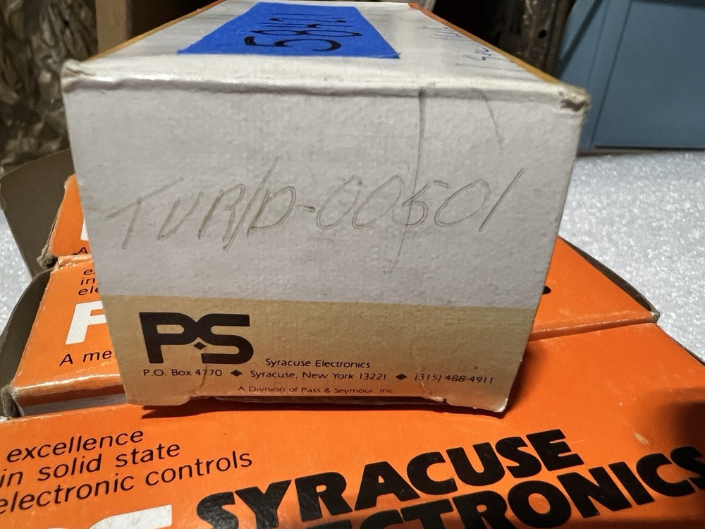 PS Syracuse Electronics TVR/D-00501 Time Delay Relay 1 Second