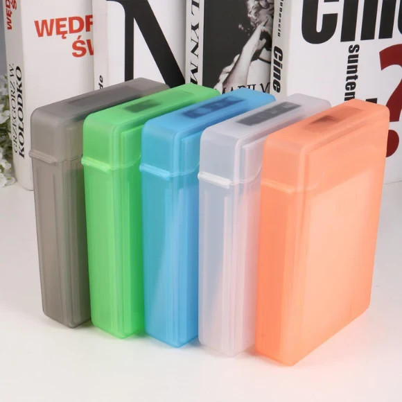 5 Pcs 3.5 Inches Hard Disk Drive Protection Storage Box Case