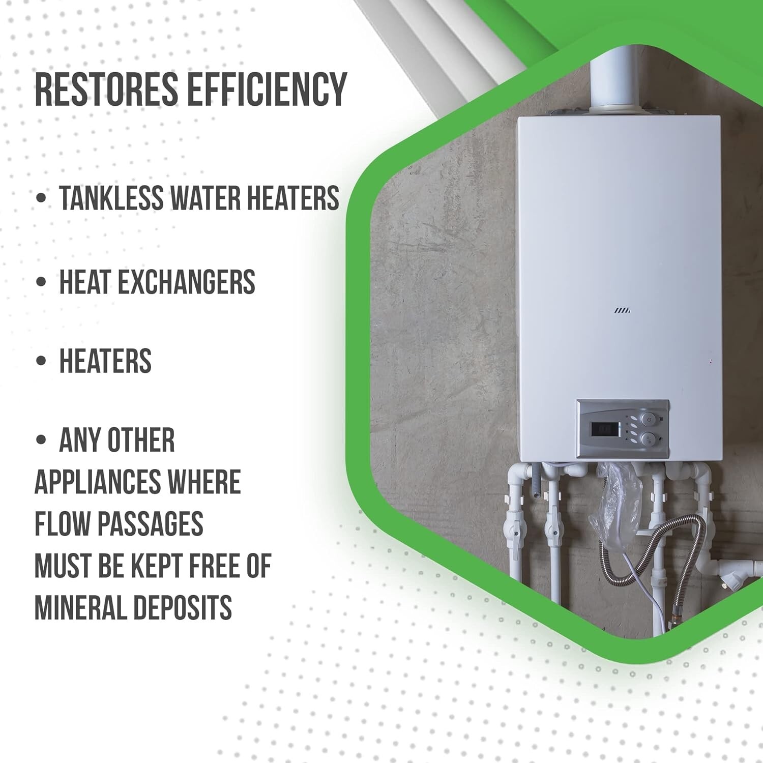 QwikDescaler + Cleaner Water Descaler Solution Tankless Water Heater - 1 Gallon