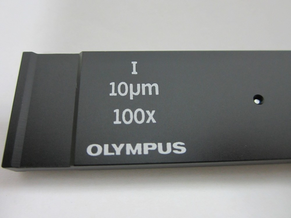 OLYMPUS MICROSCOPE SLIDE AH2-SLM40 FILTER OPTICS BIN#54-10