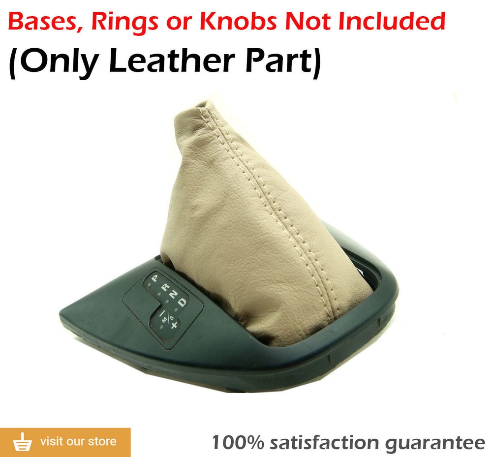 Automatic & E Brake Boot Leather Synthetic for BMW X5 E53 00-06 Beige