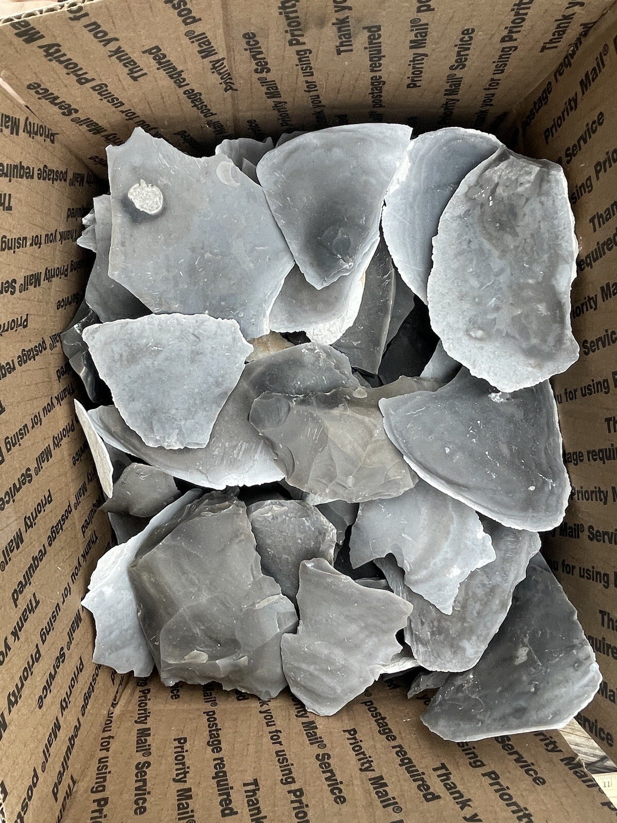 3 Pounds Of High Quality Heat Treated Georgetown ( Big Spalls) Flint Knapping