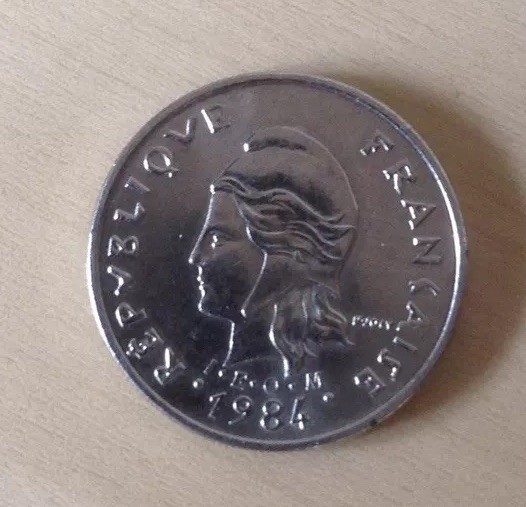 1984 French Polynesia 10 Cent Coin. Uncirculated.