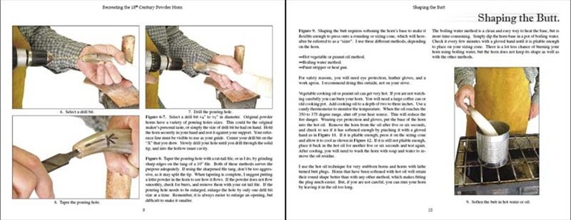 Recreating the 18th Century Powder Horn Book Gunpowder Scrimshaw How-To Sibley