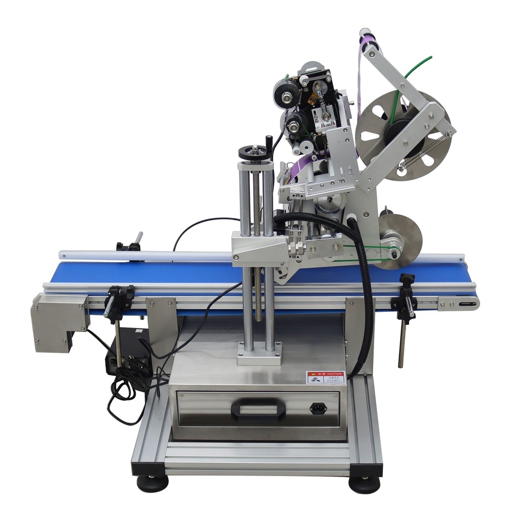 Automatic Desktop Conveyor Table Plate Coding Labeling Machine 25-50PCS/min 800W