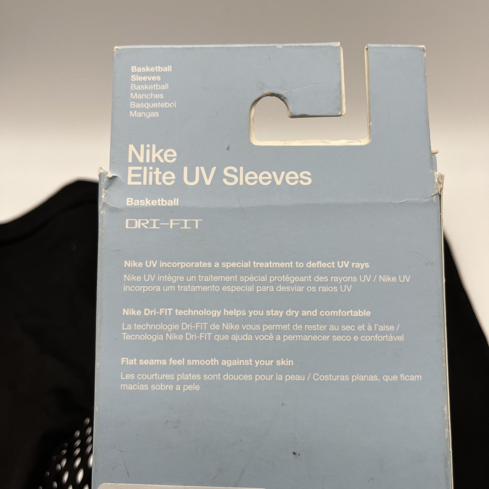 Nike X Nocta DRI-FIT Elite UV Basketball Sleeves Black Size L/XL DO8831-010