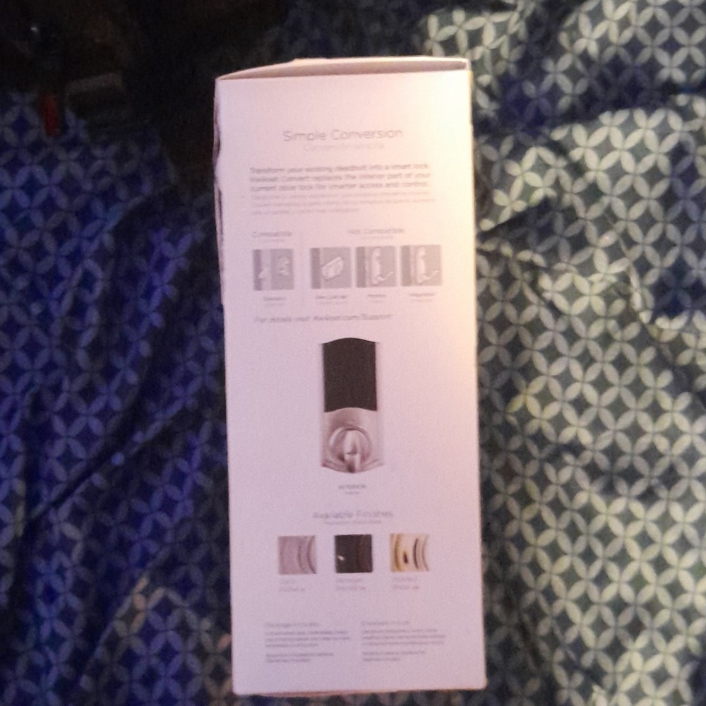 Kwikset Convert Connected Smart Lock ZigBee Home Connect, Satin Silver