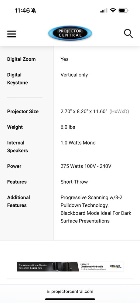 Sanyo PLC-XU73 Projector